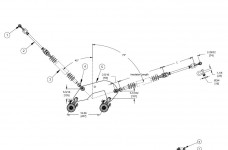 V-String Assembly - Angled Suspension, Twin-Bundle Conductor, 50K